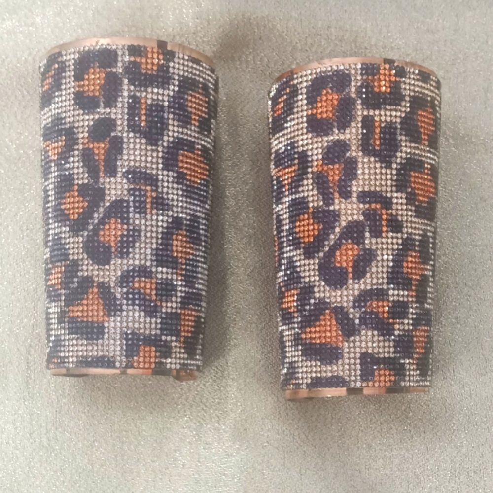 McQueen Rhinestone Cuff Bracelets - Picture 3 of 5